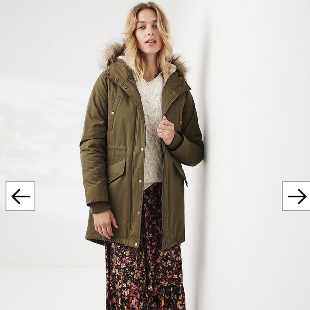 Fat face Judy Parka in NAVY size 6